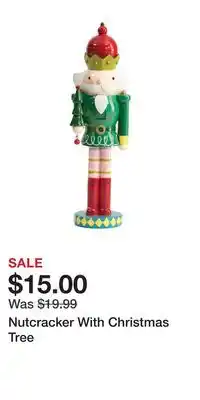TJ Maxx Nutcracker with christmas tree offer