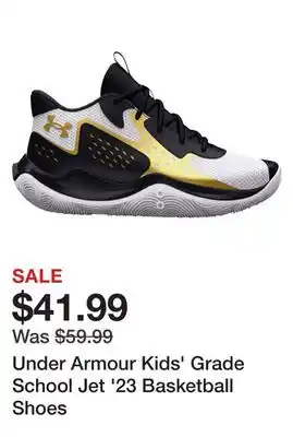 Dick's Sporting Goods Under armour kids' grade school jet '23 basketball shoes offer