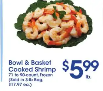 Price Rite Bowl & basket cooked shrimp offer