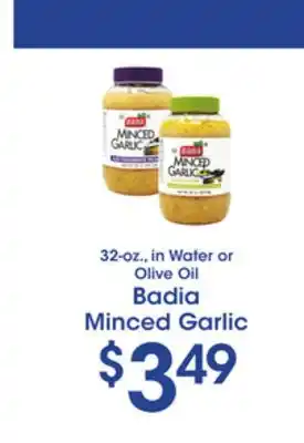 Price Rite Badia minced garlic offer