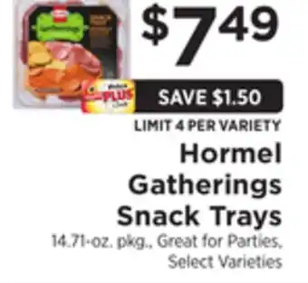 ShopRite Gatherings snack trays offer