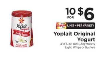 ShopRite Original yogurt offer
