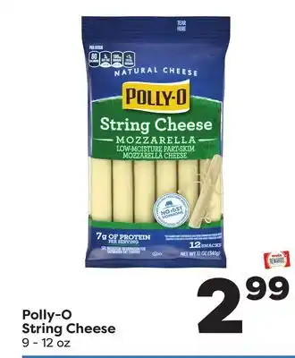 Weis Markets Polly-o string cheese offer