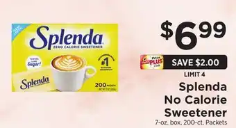 ShopRite No calorie sweetener offer