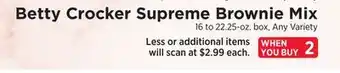 ShopRite Supreme brownie mix offer