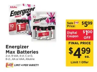 ShopRite Max batteries offer