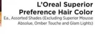 ShopRite Superior preference hair color offer