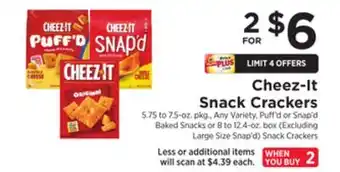 ShopRite Snack crackers offer