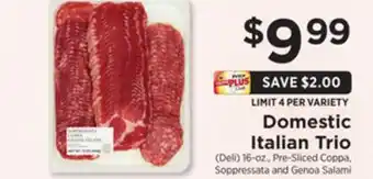 ShopRite Domestic italian trio offer