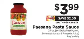 ShopRite Pasta sauce offer