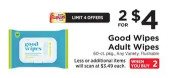 ShopRite Adult wipes offer