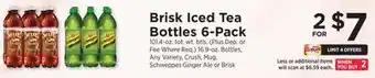 ShopRite Iced tea bottles 6-pack offer