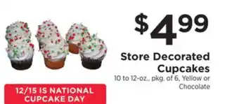ShopRite Store decorated cupcakes offer