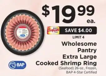 ShopRite Extra large cooked shrimp ring offer
