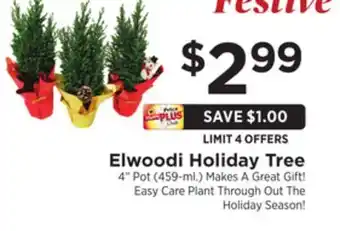 ShopRite Elwoodi holiday tree offer