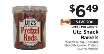 ShopRite Snack barrels offer