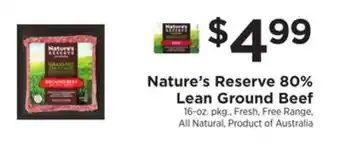 ShopRite 80% lean ground beef offer