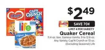 ShopRite Cereal offer