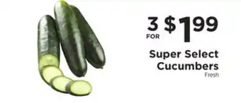 ShopRite Super select cucumbers offer