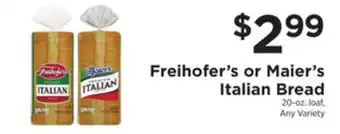 ShopRite Italian bread offer