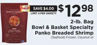 ShopRite Specialty panko breaded shrimp offer