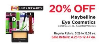 ShopRite Eye cosmetics offer