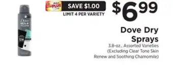 ShopRite Dry sprays offer