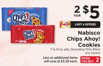 ShopRite Chips ahoy! cookies offer