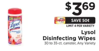 ShopRite Disinfecting wipes offer