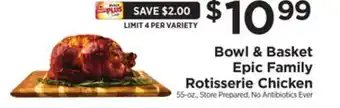 ShopRite Epic family rotisserie chicken offer