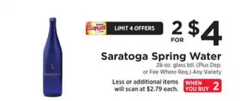 ShopRite Spring water offer