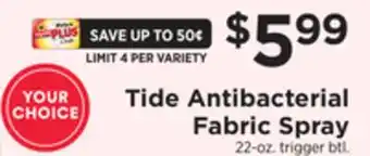 ShopRite Antibacterial fabric spray offer