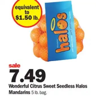 Meijer Wonderful citrus sweet seedless halos mandarins offer