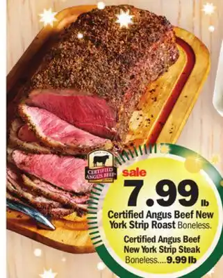 Meijer Certified angus beef new york strip roast offer