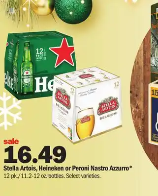 Meijer Stella artois, heineken or peroni nastro azzurro offer