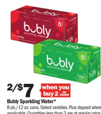 Meijer Bubly sparkling water offer