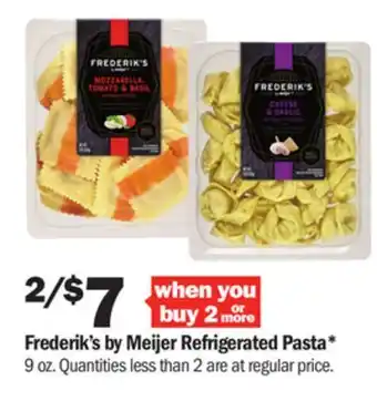 Meijer Frederik's by meijer refrigerated pasta offer