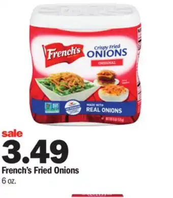 Meijer French's fried onions offer
