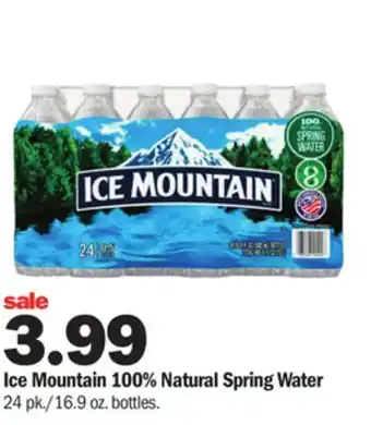 Meijer Ice mountain 100% natural spring water offer