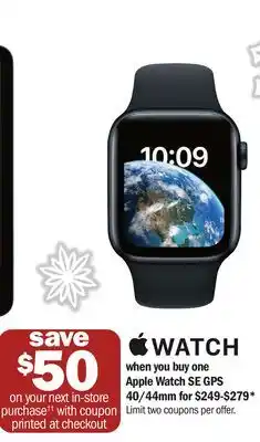 Meijer Apple watch se gps 40/44mm offer