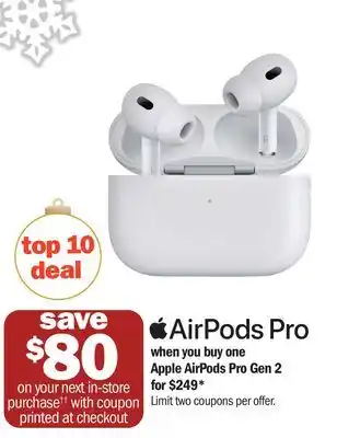 Meijer Apple airpods pro gen 2 offer