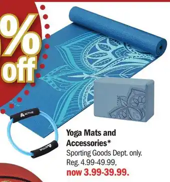 Meijer Yoga mats and accessories offer