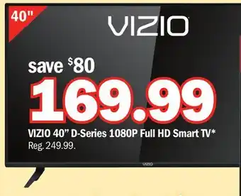 Meijer Vizio 40 d-series 1080p full hd smart tv offer