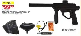 Dunham's Sports Jt sports stealth paintball marker kit offer