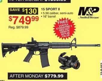 Dunham's Sports M&p 15 sport ii offer
