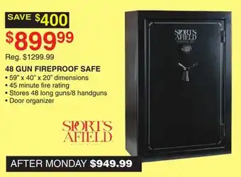 Dunham's Sports Sports afield 48 gun fireproof safe offer