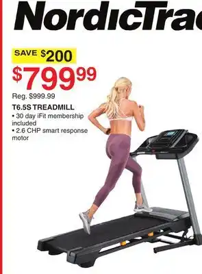 Dunham's Sports Nordictrack t6.5s treadmill offer
