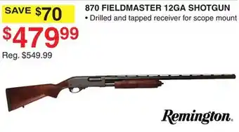 Dunham's Sports Remington 870 fieldmaster 12ga shotgun offer