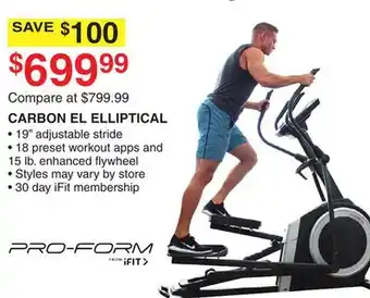 Dunham's Sports Pro-from carbon el elliptical offer