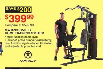 Dunham's Sports Marcy mwm-990 150 lb. home training system offer